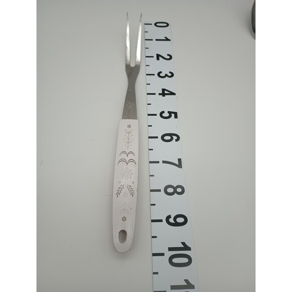 Vtg Flint Ekco Harvest Wheat Stainless 5 Piece Serving Set Slotted Spoon Ladle - Picture 9 of 11